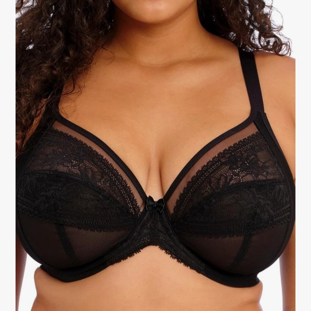 Elomi Black Sheer Lace Bra